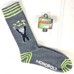 Monopoly Money Mens Socks size 6-12 Hasbro 2018 Classic Board Game Planet Sox